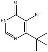 5-bromo-6-tert-butyl-4-pyrimidinol Struktur