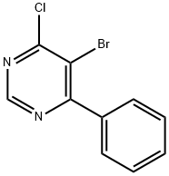 5-Bromo-4-chloro-6-phenylpyrimidine Struktur