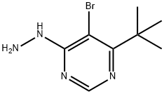5-Bromo-4-tert-butyl-6-hydrazinopyrimidine Struktur