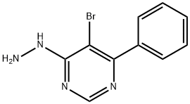 5-Bromo-4-hydrazino-6-phenylpyrimidine Struktur