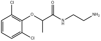 N-(2-Aminoethyl)-2-(2,6-dichlorophenoxy)propanamide Structure