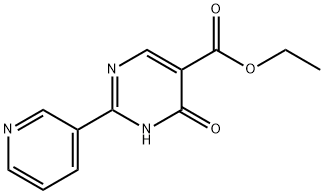 1,6-二氢-6-氧代-2-(3-吡啶基)-5-嘧啶羧酸乙酯, 34750-63-5, 结构式