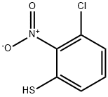 3-chloro-2-nitrobenzenethiol 化学構造式