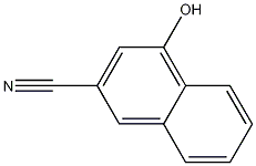 4-羟基-1-萘甲腈 结构式