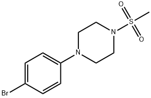 1-(4-BROMOPHENYL)-4-(METHYLSULFONYL)PIPERAZINE,357647-98-4,结构式