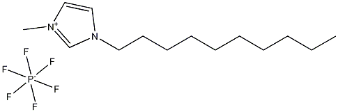 1-DECYL-3-METHYLIMIDAZOLIUM HEXAFLUOROPHOSPHATE Struktur