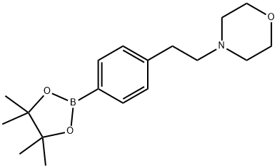 4-(2-モルホリノエチル)フェニルボロン酸ピナコールエステル 化学構造式