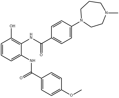 365462-23-3 N-[2-羟基-6-(4-甲氧基苯甲酰氨基)苯基]-4-(4-甲基-1,4-二氮杂庚烷-1-基)苯甲酰胺