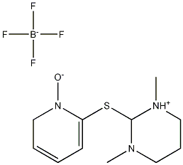 3,4,5,6-Tetrahydro-1,3-dimethyl-2-[(1-oxido-2-pyridinyl)thio]pyrimidinium tetrafluoroborate Structure