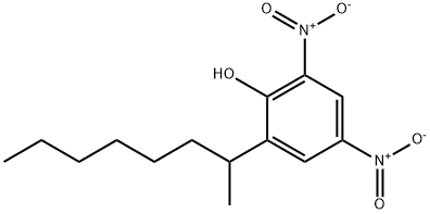 2,4-dinitro-6-(1-methylheptyl)phenol Struktur
