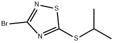 3-ブロモ-5-(イソプロピルチオ)-1,2,4-チアジアゾール 化学構造式