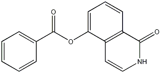 5-ベンゾイルオキシ-1(2H)-イソキノリノン 化学構造式
