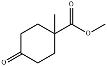 Cyclohexanecarboxylic acid, 1-methyl-4-oxo-, methyl ester Structure