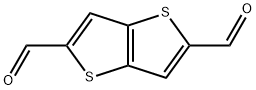 チエノ[3,2-b]チオフェン-2,5-ジカルボキシアルデヒド 化学構造式