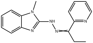 1-Propanone, 1-(2-pyridinyl)-, 2-(1-methyl-1H-benzimidazol-2-yl)hydrazone|
