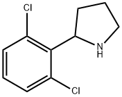 2-(2,6-dichlorophenyl)pyrrolidine Struktur