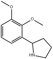 2-(2,3-dimethoxyphenyl)pyrrolidine Struktur