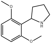 2-(2,6-二甲氧基苯基)吡咯烷 结构式