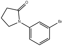 1-(3-ブロモフェニル)ピロリジン-2-オン 化学構造式