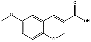 (2E)-3-(2,5-二甲氧基苯基)-2-丙烯酸,38489-74-6,结构式