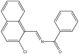 Benzenamide, N-((2-chloro-1-naphthalenyl)methylene)- Struktur