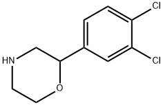 2-(3,4-二氯苯基)吗啉盐酸盐 结构式