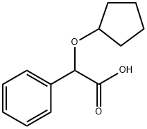 2-(CYCLOPENTYLOXY)-2-PHENYLACETIC ACID, SODIUM SALT, 39773-76-7, 结构式