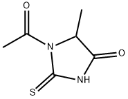 1-Acetyl-5-methyl-2-thioxo-4-imidazolidinone Struktur