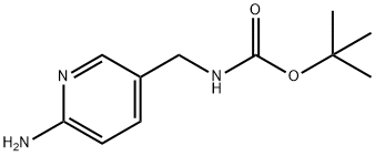 叔丁基((6-氨基吡啶-3 - 基)甲基)氨基甲酸, 400720-77-6, 结构式