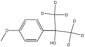 2-P-アニシル-2-プロパノール-D6 化学構造式