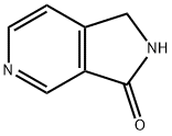 1,2-ジヒドロ-3H-ピロロ[3,4-C]ピリジン-3-オン 化学構造式