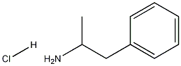 Benzeneethanamine, alpha-methyl-, hydrochloride, (+-)- Struktur