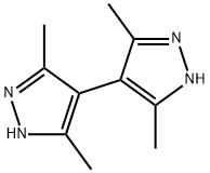 3, 5, 3', 5'-Tetramethyl-1H,1'H-[4,4'] bipyrazole Struktur