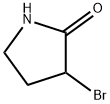 3-ブロモピロリジン-2-オン 化学構造式