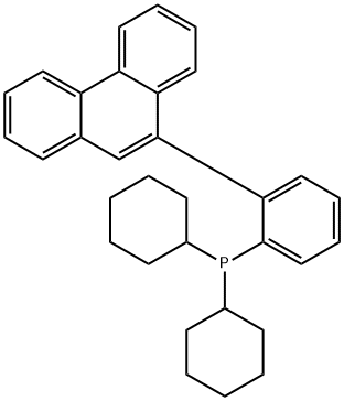 Phosphine, dicyclohexyl[2-(9-phenanthrenyl)phenyl]- Struktur