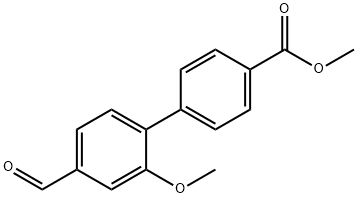 methyl 4'-formyl-2'-methoxybiphenyl-4-carboxylate Structure