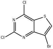 7-Bromo-2,4-dichloro-thieno[3,2-d]pyrimidine Structure