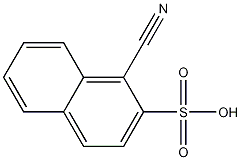 1-Cyanonaphthalene-2-sulfonic acid 结构式