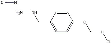 4-甲氧基苄肼二盐酸盐 结构式