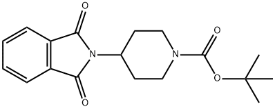 tert-butyl 4-(1,3-dioxoisoindolin-2-yl)piperidine-1-carboxylate Struktur