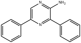 2-氨基-3,5-二苯基吡嗪 结构式