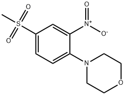 1-[4-(Methylsulfonyl)-2-nitrophenyl]morpholine Struktur