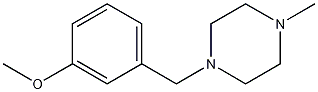 1-(3-methoxybenzyl)-4-methylpiperazine Struktur