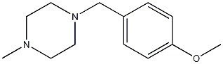 1-メチル-4-(4-メトキシベンジル)ピペラジン 化学構造式