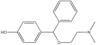 4-((2-(dimethylamino)ethoxy)(phenyl)methyl)phenol Structure