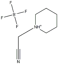 1-(Cyanomethyl)piperidinium Tetrafluoroborate Structure