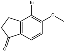 4-bromo-5-methoxy-2,3-dihydroinden-1-one Structure