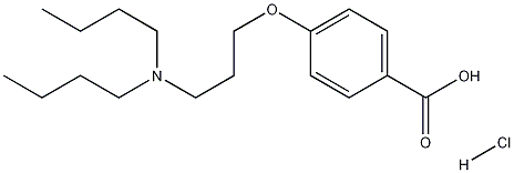 4-[3-(二丁基氨基)丙氧基]苯甲酸盐酸盐,437651-44-0,结构式