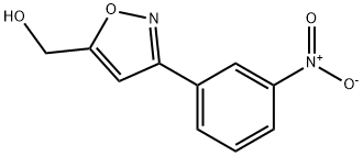 3-(3-硝基苯基)-5-异噁唑甲醇 结构式