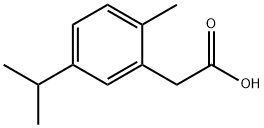 (2-メチル-5-イソプロピルフェニル)酢酸 化学構造式